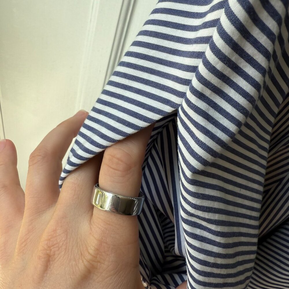 Talbots Blue and White Striped Dress - Picture 4 of 5